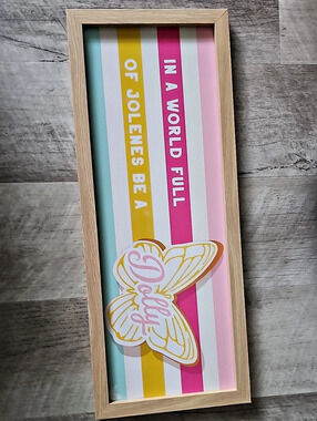 NEW Dolly Parton 8X20 Sign - Jolene Pink & Yellow